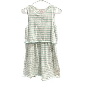 Vineyard Vines Striped Pom-Pom Dress, VGUC, Sz L (14) (14C)